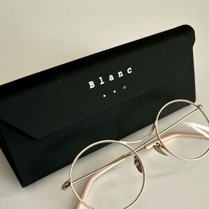 Mont Blanc Gold Round Glasses
